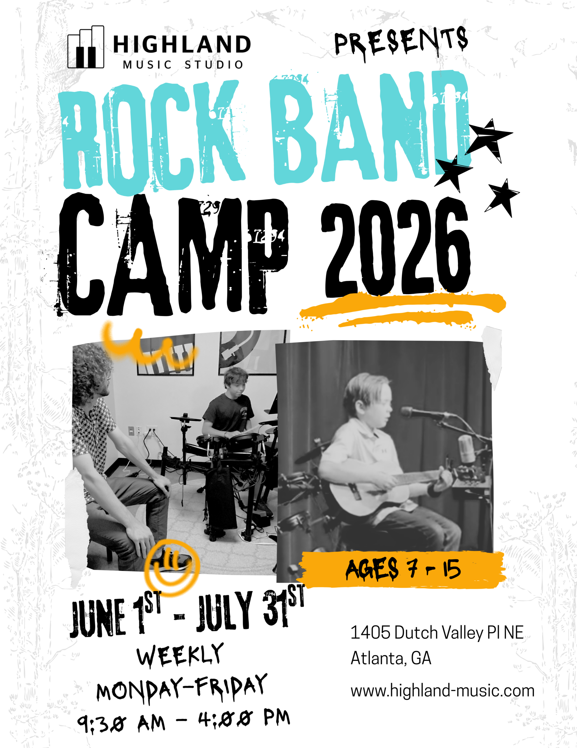 Rock Band Camp 2026 White